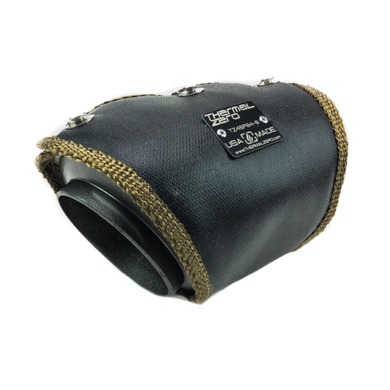 Universal 45 Degree Elbow Pipe Blanket for 4" Diameter - Black