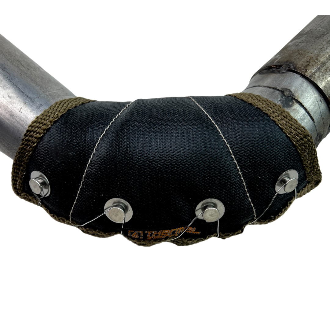 Universal 3 inch Diameter OD Elbow Pipe Blanket fits 90° bend